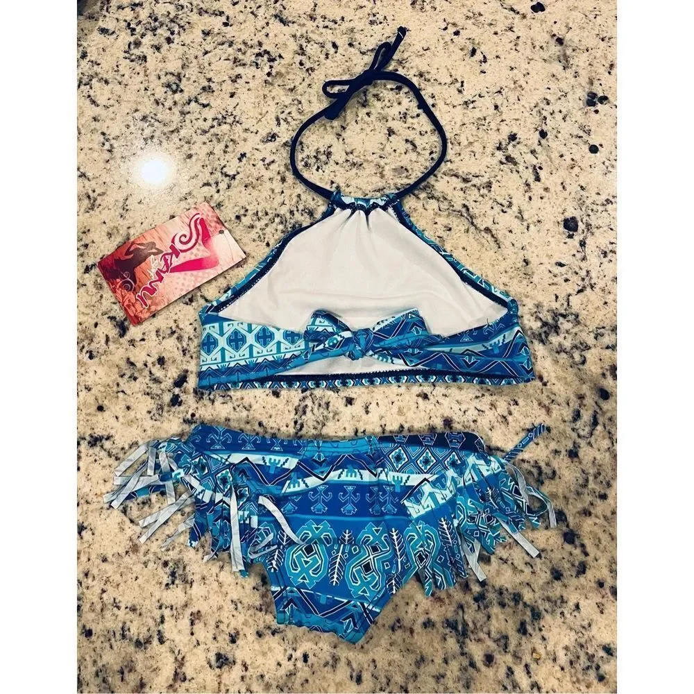 Kanu Surf Girls UPF 50+ Beach Sport Halter Bikini 2-Piece Swimsuit